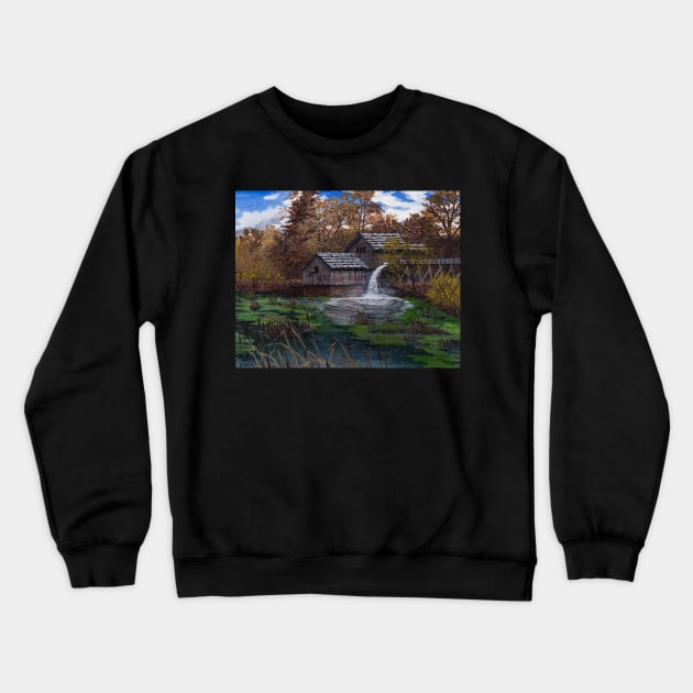 The Old Mabry Mill Crewneck Sweatshirt by Matt Starr Fine Art